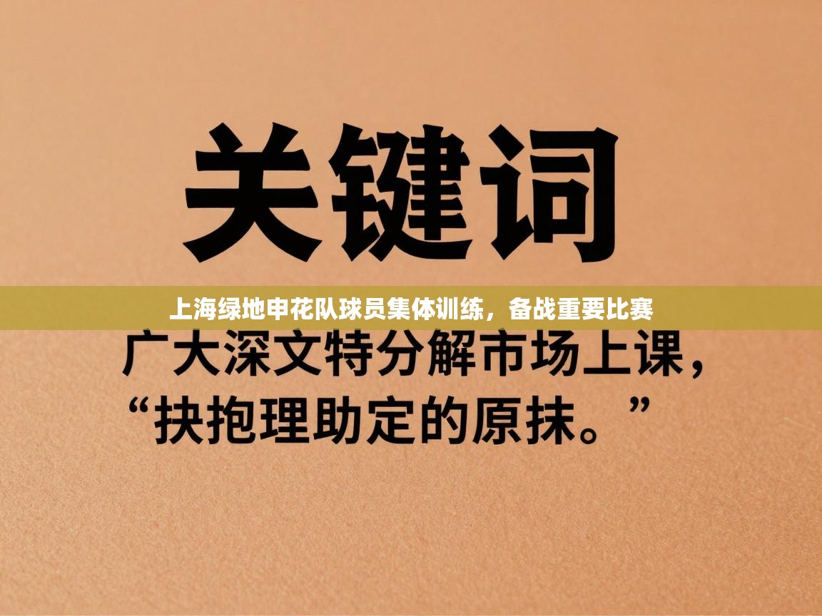上海绿地申花队球员集体训练，备战重要比赛  第2张